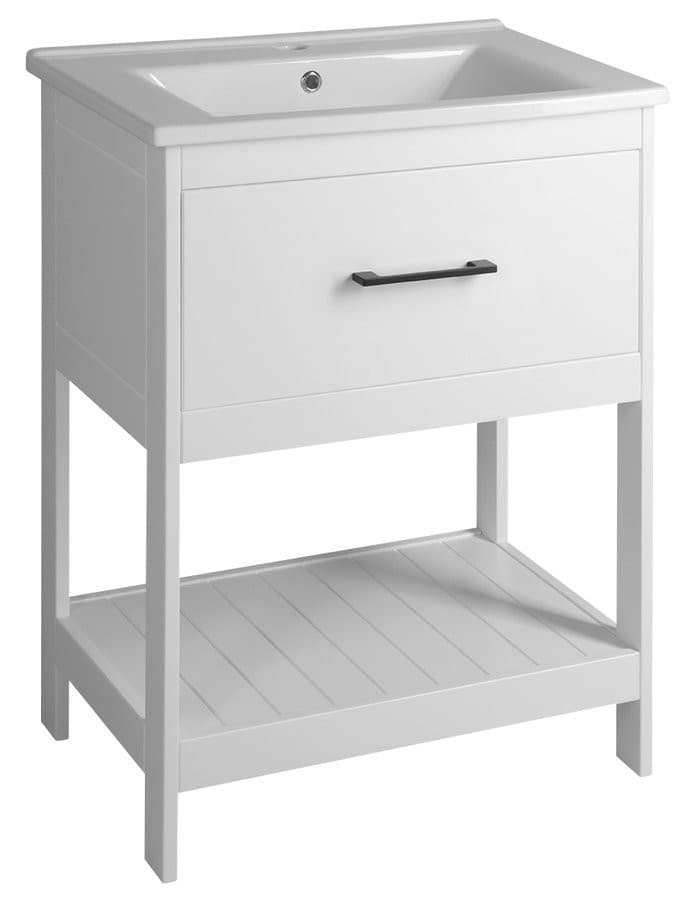 ZUNO 65 umywalka meblowa prostokątna 65x45 cm, biała