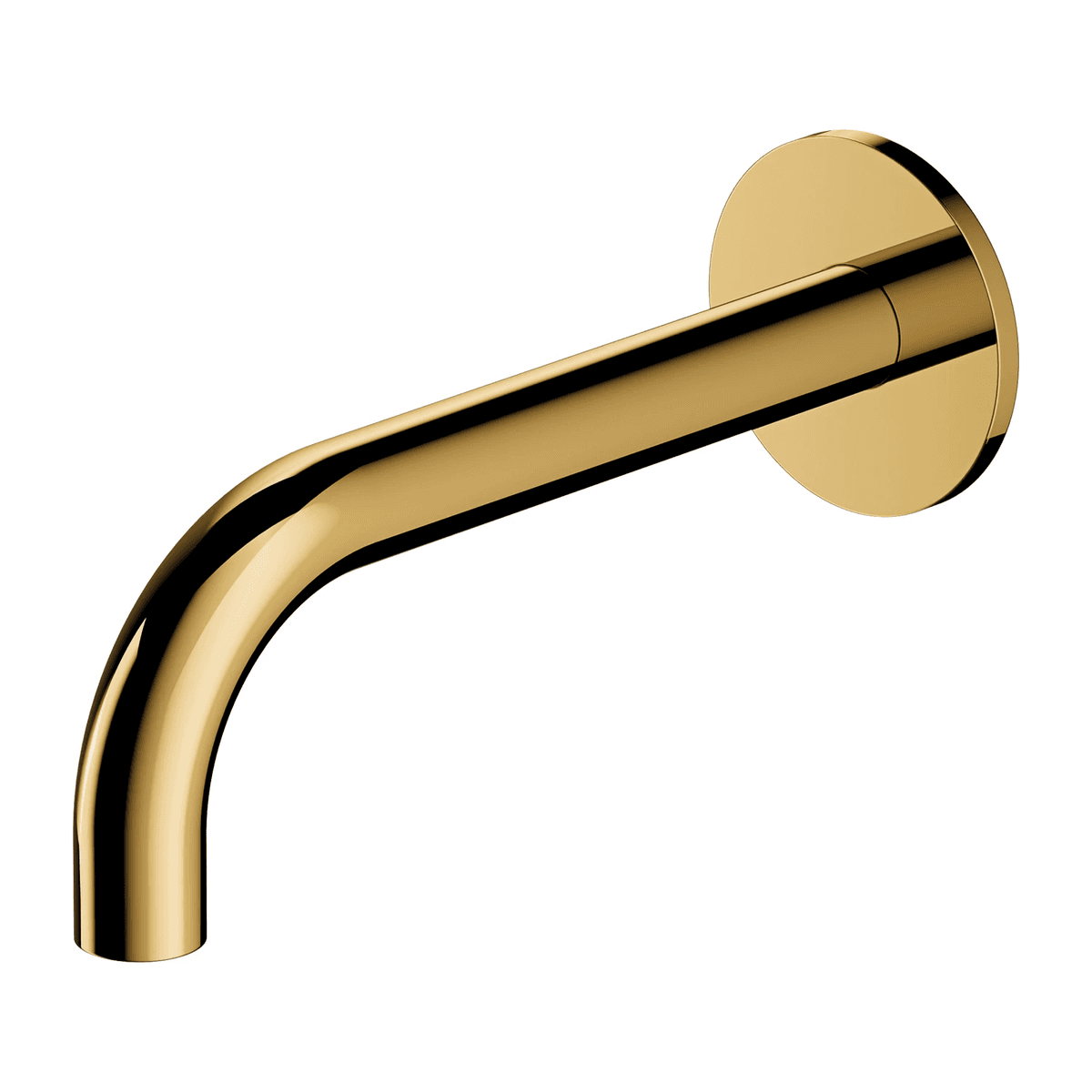 Y wylewka wannowa ścienna, złoty połysk