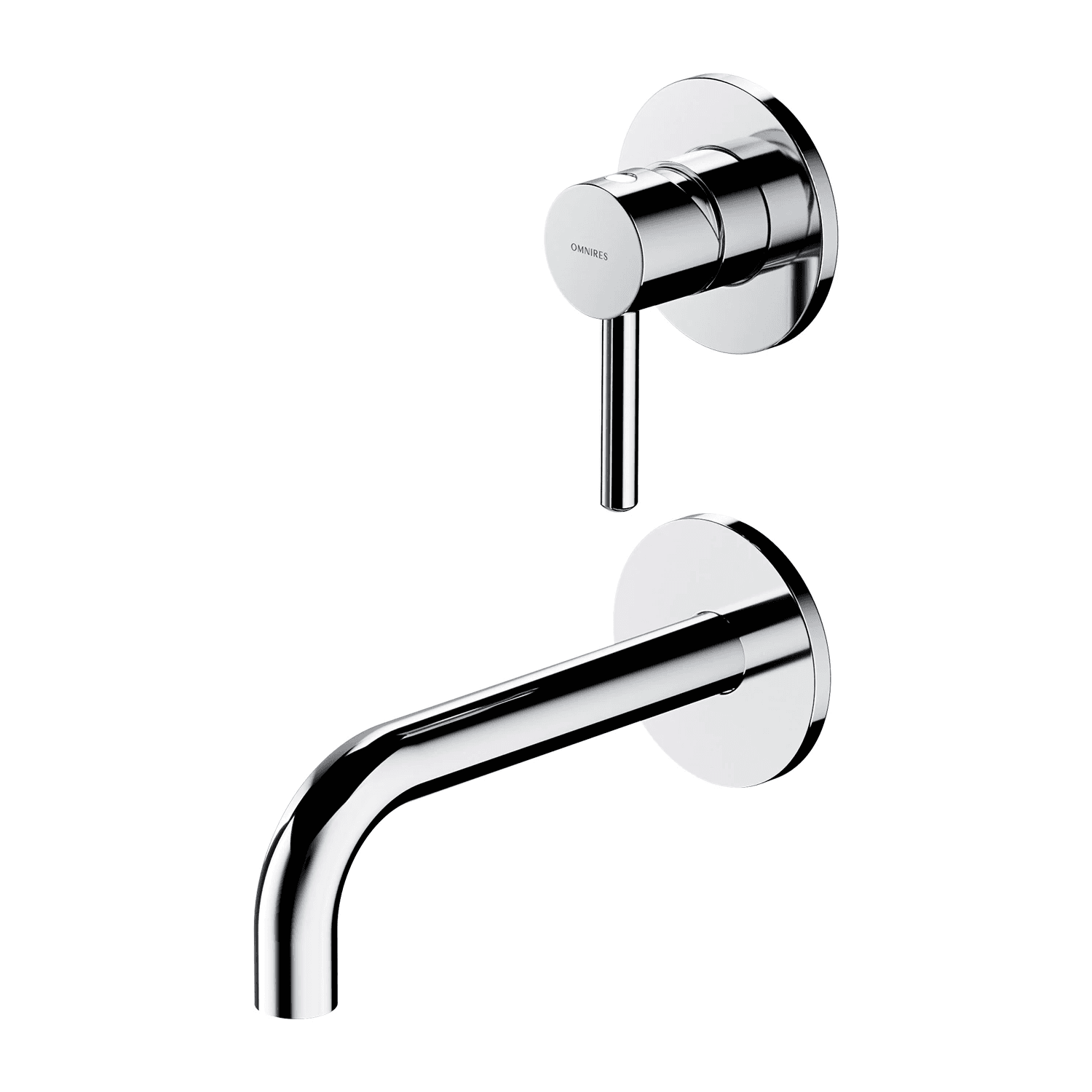 Y bateria umywalkowa podtynkowa, chrom połysk