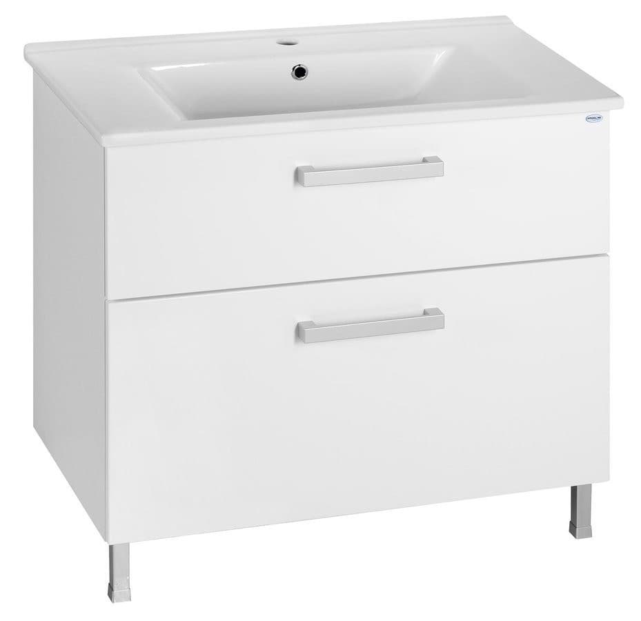 ZUNO 85 umywalka meblowa prostokątna 85x45cm, biała