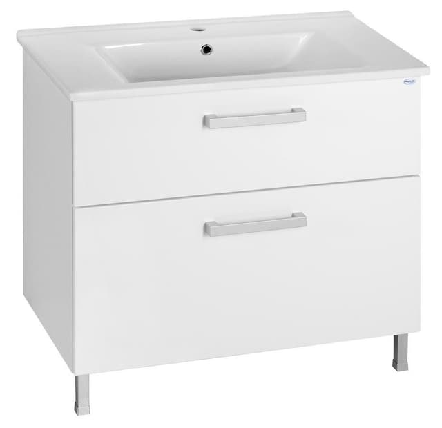 ZUNO 85 umywalka meblowa prostokątna 85x45cm, biała