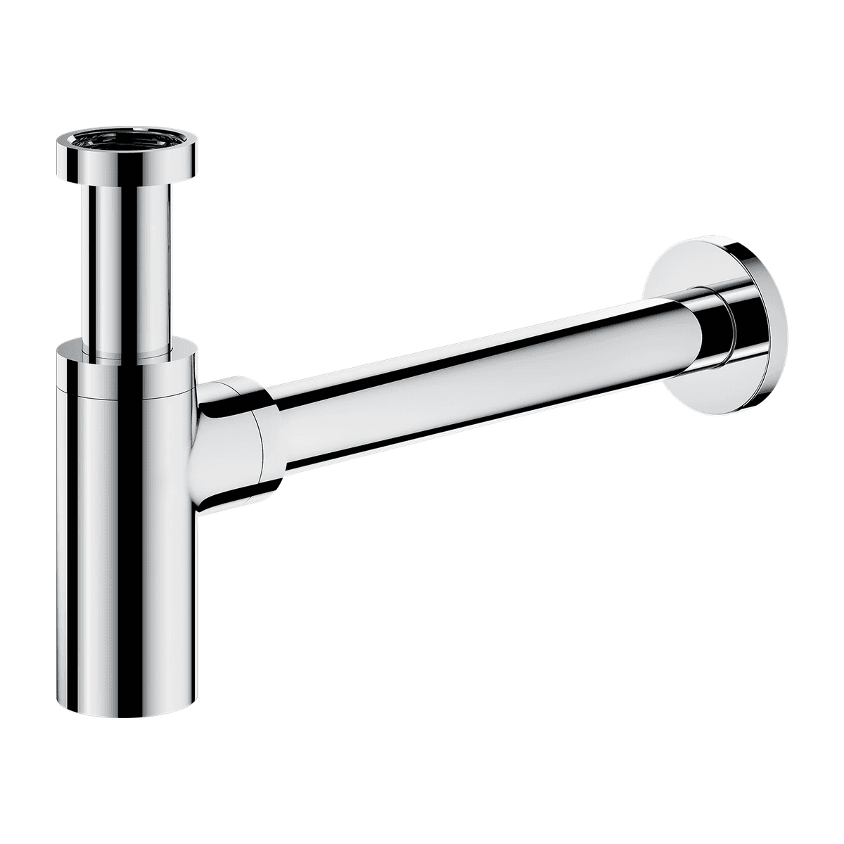 syfon umywalkowy ozdobny, chrom połysk