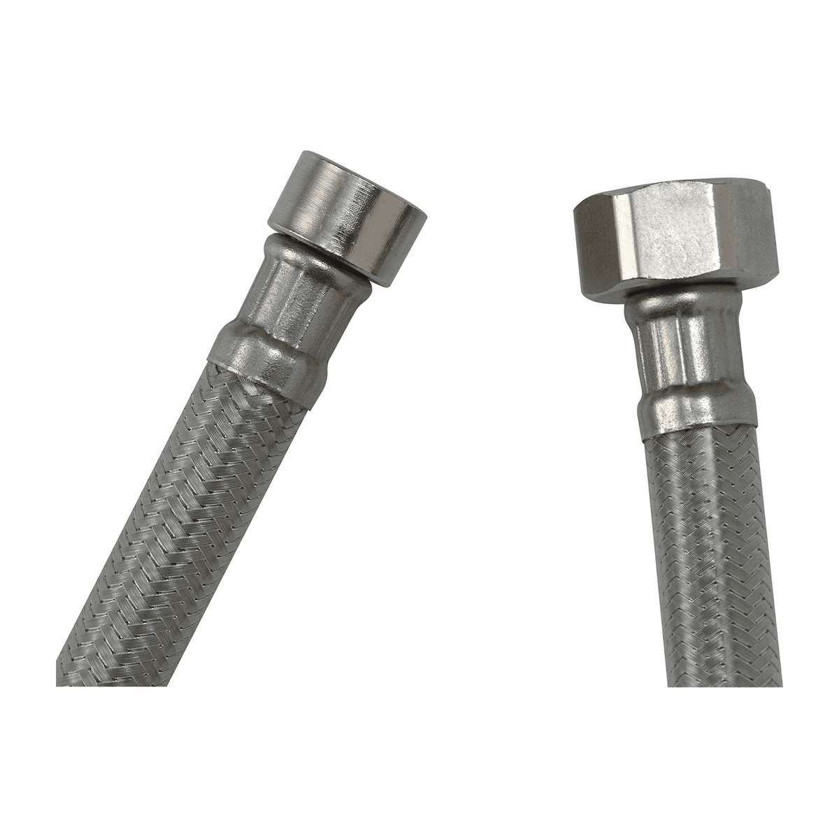 wężyk przejściowy, 50 cm, nikiel szczotkowany