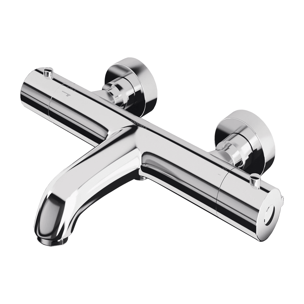Y termostatyczna bateria wannowa, chrom połysk