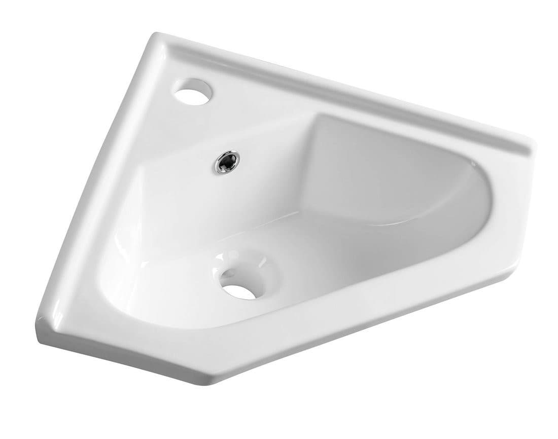 Ceramiczna umywalka narożna meblowa 41x41 cm