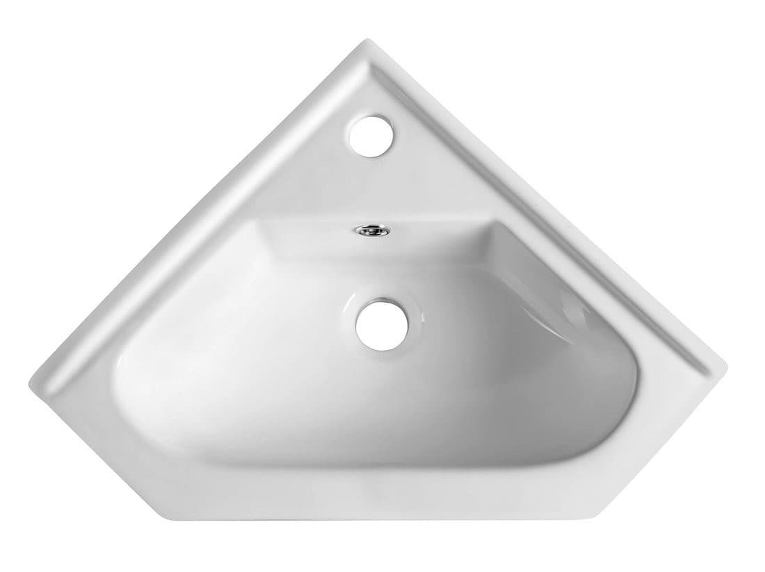 Ceramiczna umywalka narożna meblowa 41x41 cm