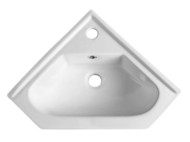 Ceramiczna umywalka narożna meblowa 41x41 cm