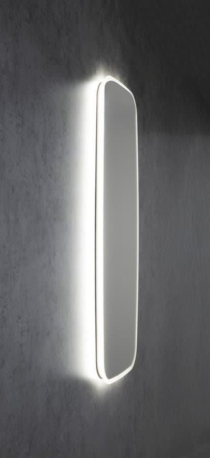 TONG lustro z oświetleniem LED 120x50cm