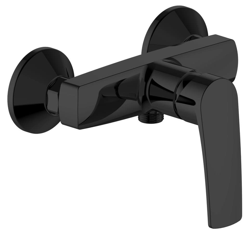 KORANA bateria prysznicowa ścienna, czarny mat