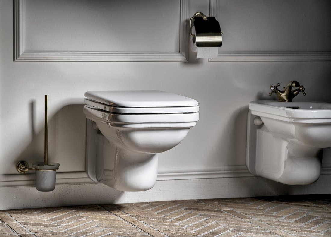 WALDORF wiszące WC, retro 37x55cm, białe
