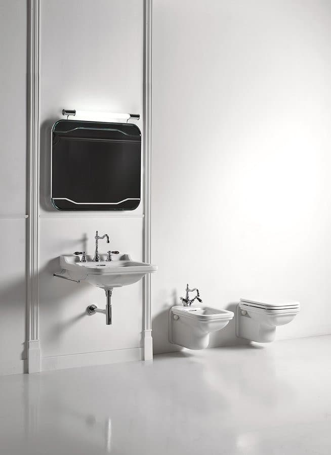 WALDORF wiszące WC, retro 37x55cm, białe