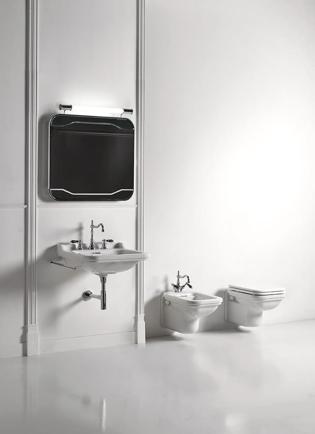 WALDORF wiszące WC, retro 37x55cm, białe