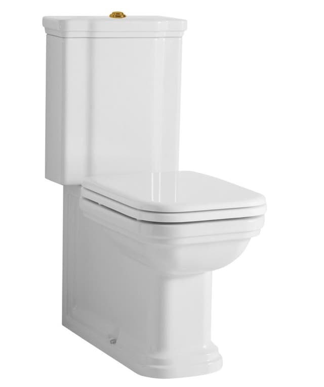 WALDORF spłuczka do kompaktu WC, retro biały