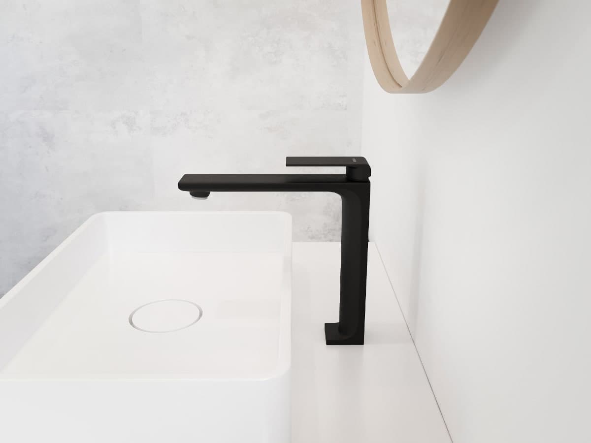 Bateria umywalkowa TRINO CMB7112BL, czarna