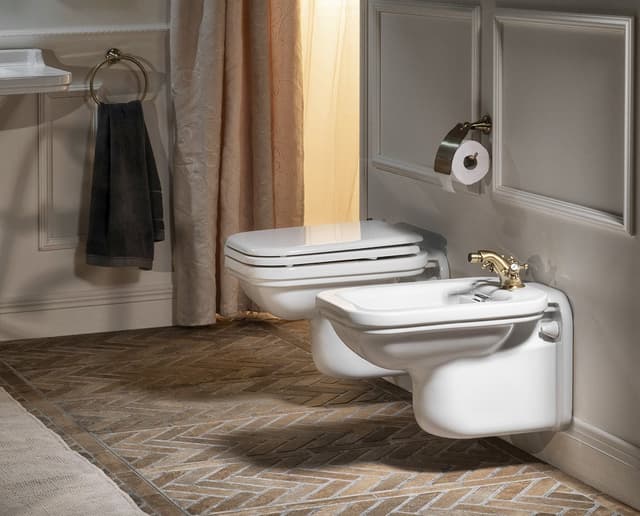WALDORF bidet wiszący 37x55cm, retro biały