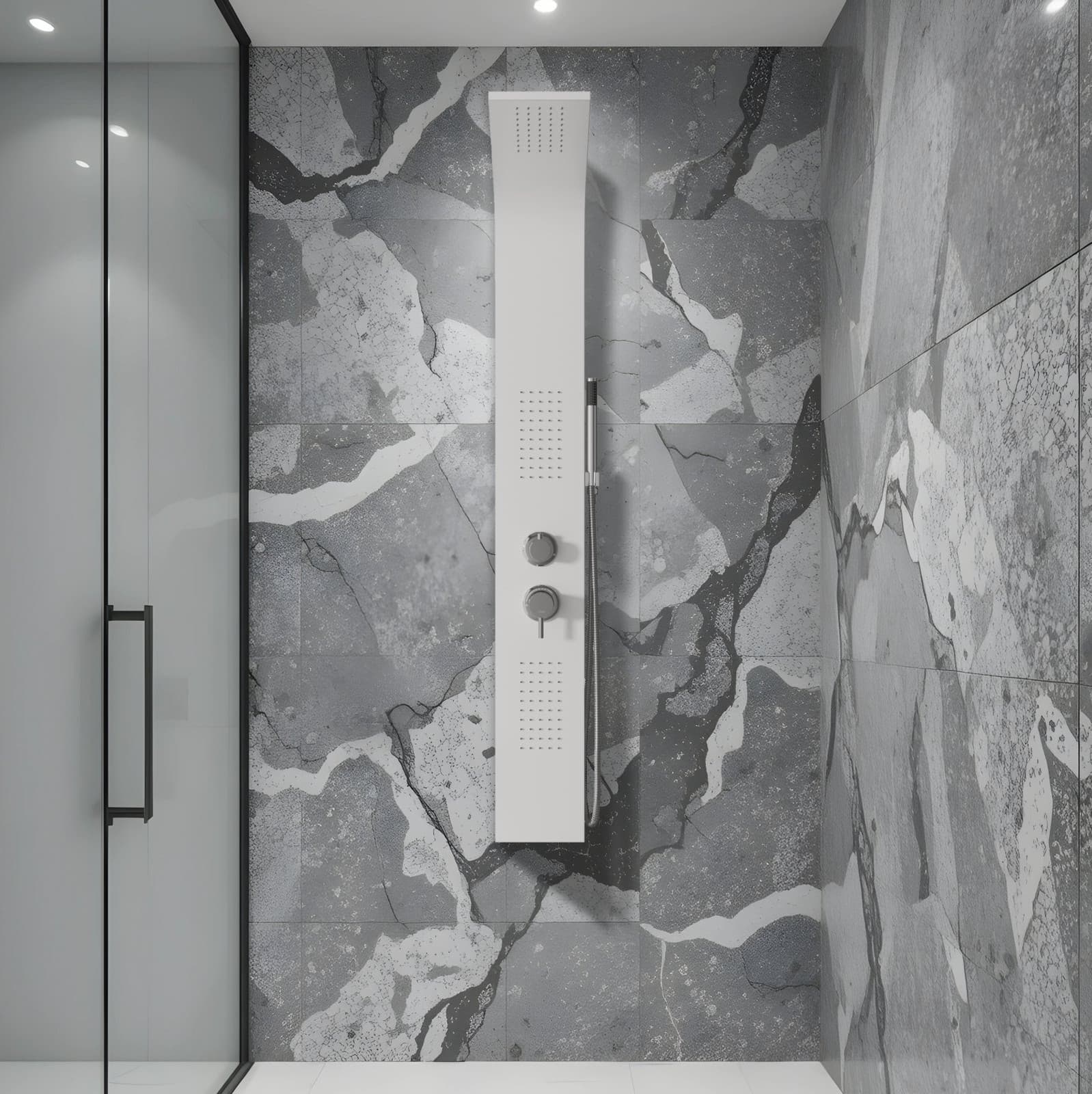 Panel prysznicowy Corsan ALTO Mieszacz Biały