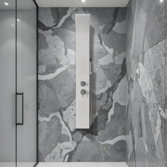 Panel prysznicowy Corsan ALTO Mieszacz Biały