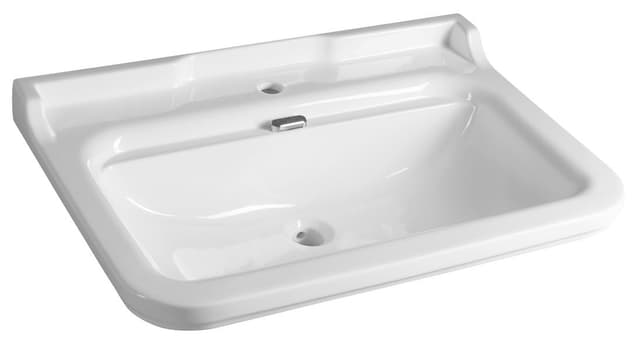 WALDORF umywalka ceramiczna 80x55cm, biała