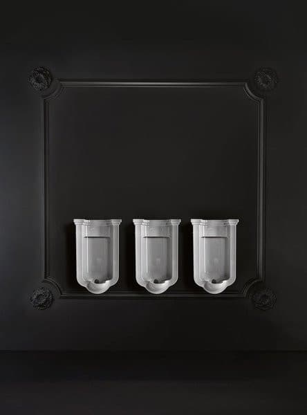 WALDORF pisuar 44x72 cm, zasilanie tylne, z syfonem, biały