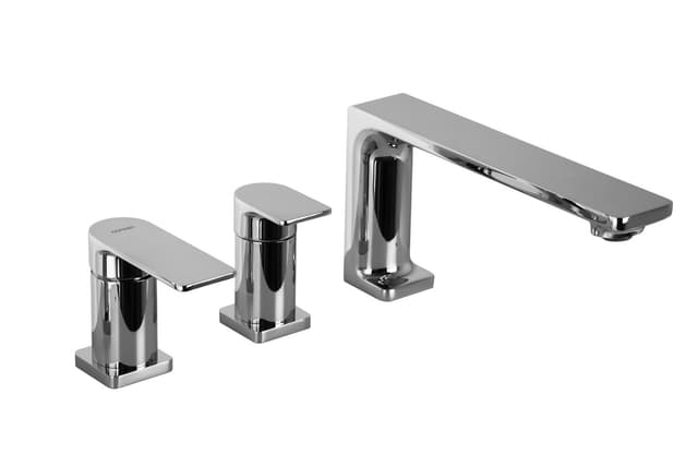 Bateria wannowa otworowa TRINO CMB7142CH chromowana