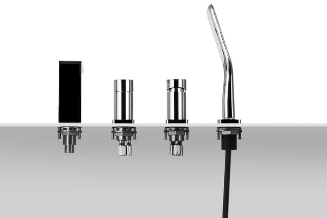 Bateria wannowa otworowa TRINO CMB7142CH chromowana