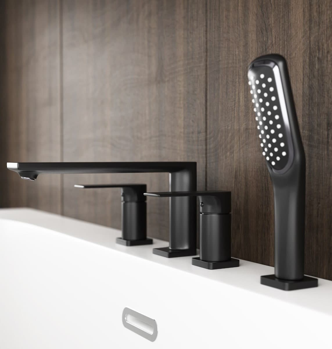 Bateria wannowa otworowa TRINO CMB7142BL czarna