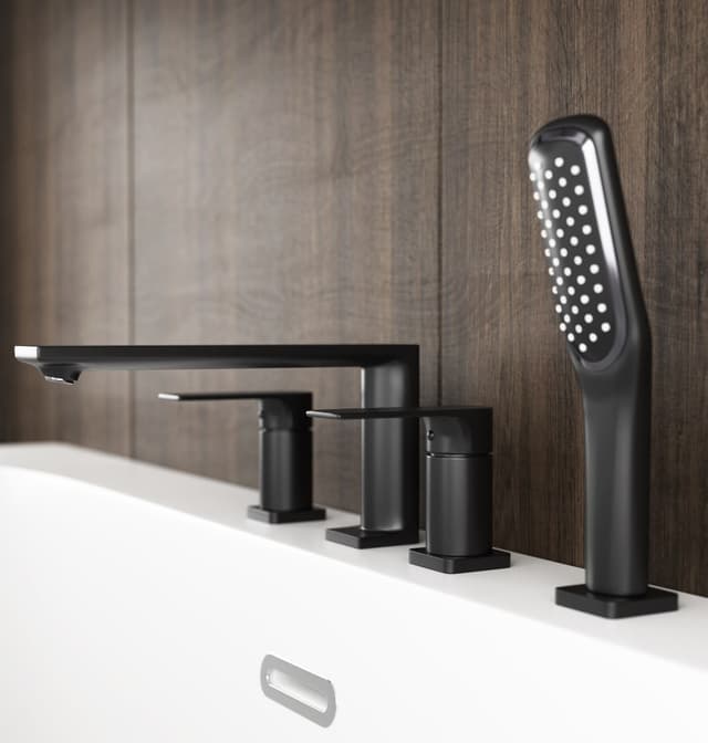 Bateria wannowa otworowa TRINO CMB7142BL czarna