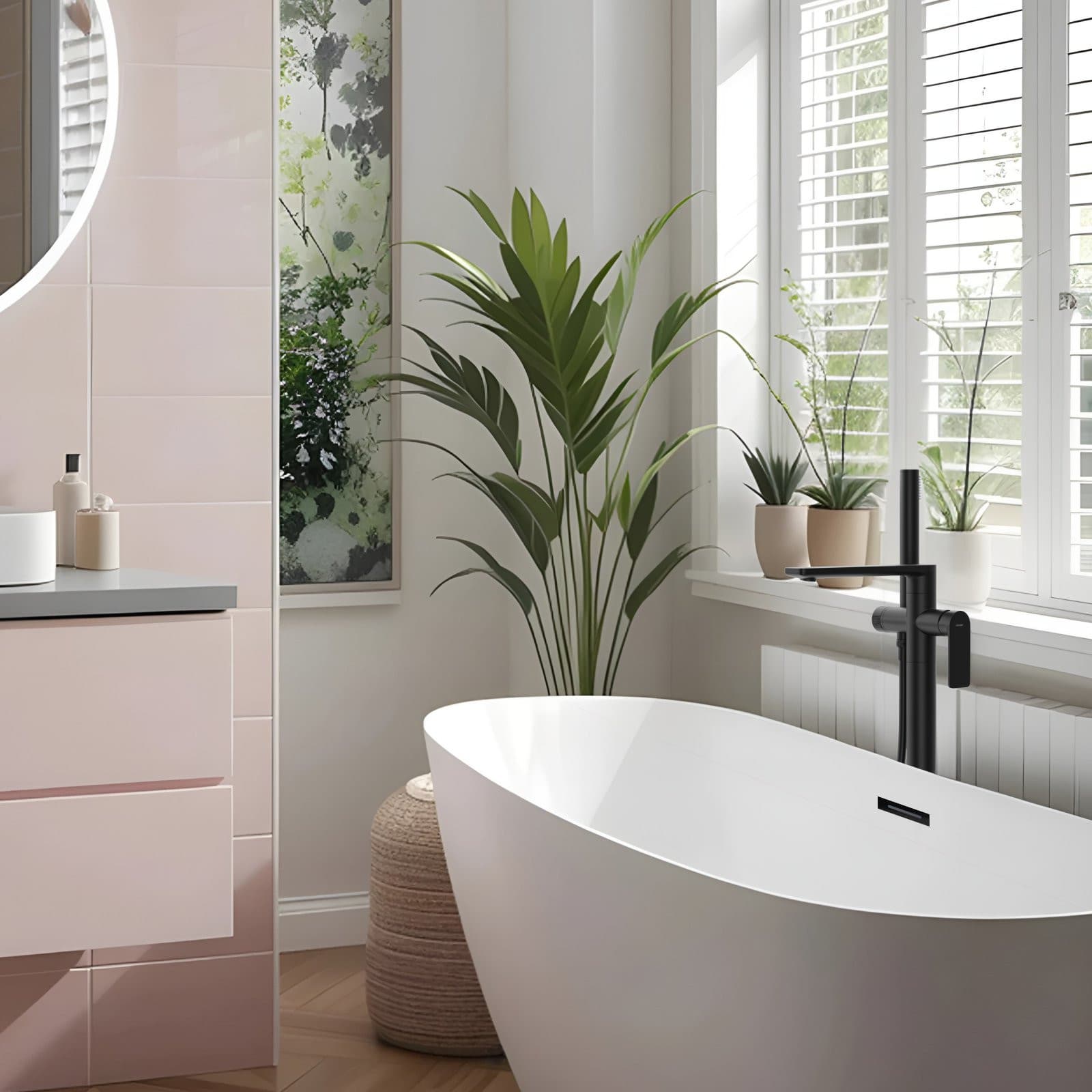 Bateria wannowa wolnostojąca TRINO CMB7159BL czarna