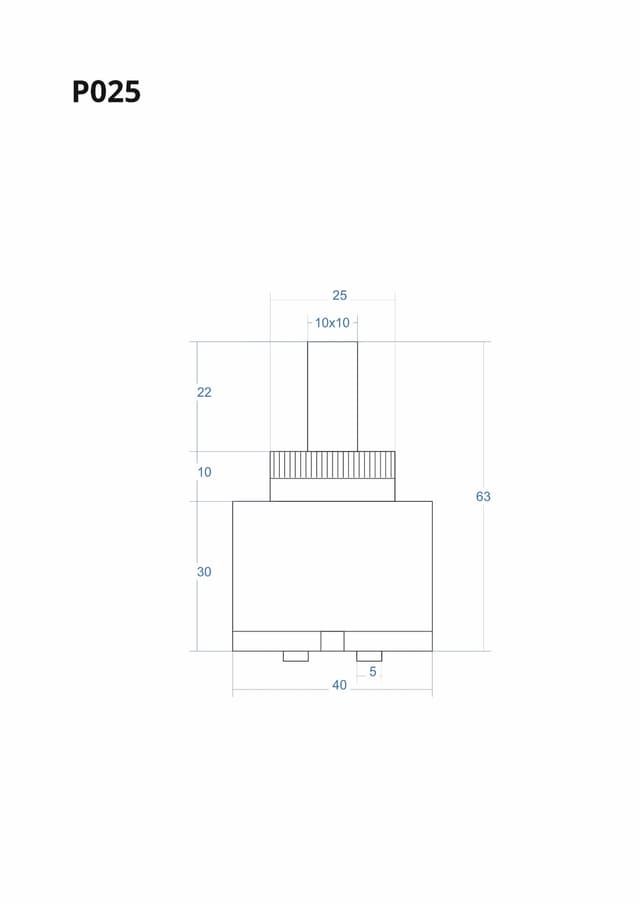 P025 - Głowica, głowiczka mieszacza 63mm