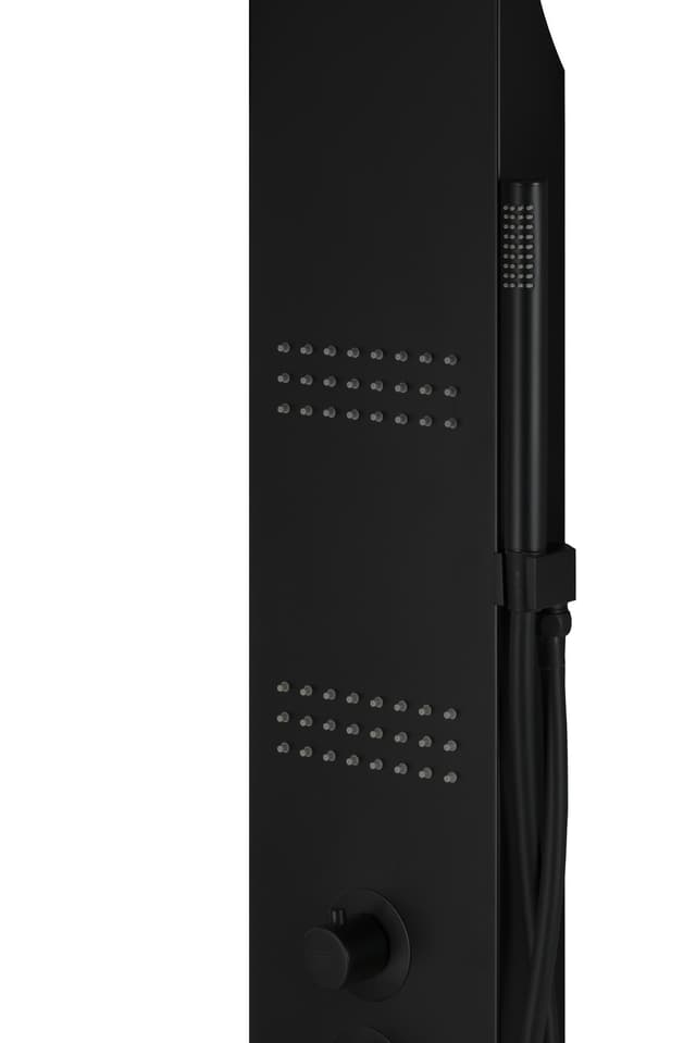 Panel prysznicowy Corsan KASKADA Termostat Czarny