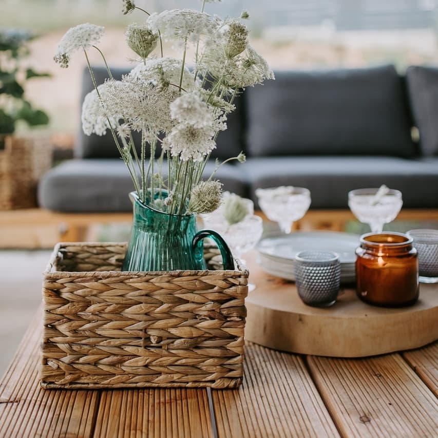 Koszyk hiacyntowy Koszoplotka naturalny 28x20x16h