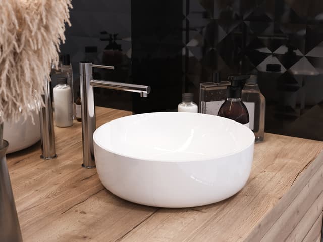 Bateria umywalkowa LUGO CMB7512CH wysoka chromowana