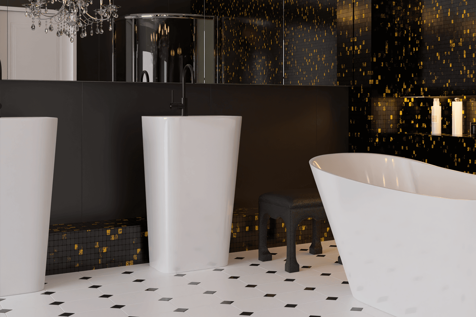 Bateria kuchenna LUGO CMB7522BL czarna