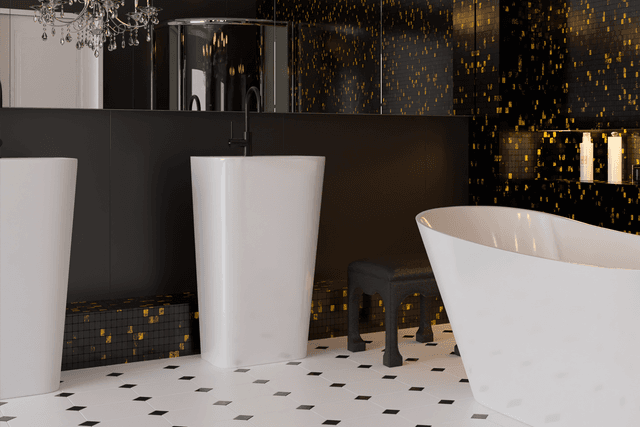 Bateria kuchenna LUGO CMB7522BL czarna