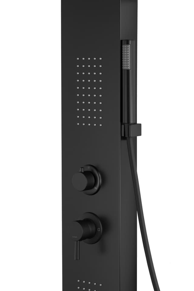 Panel prysznicowy Corsan ALTO Mieszacz Czarny Wylewka