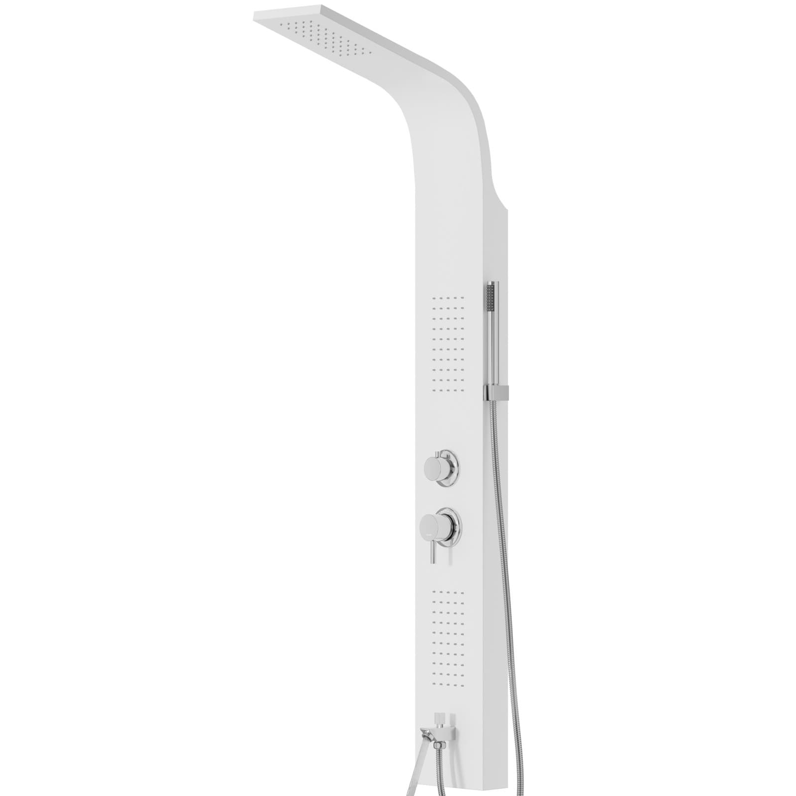 Panel prysznicowy Corsan ALTO Mieszacz Biały Wylewka