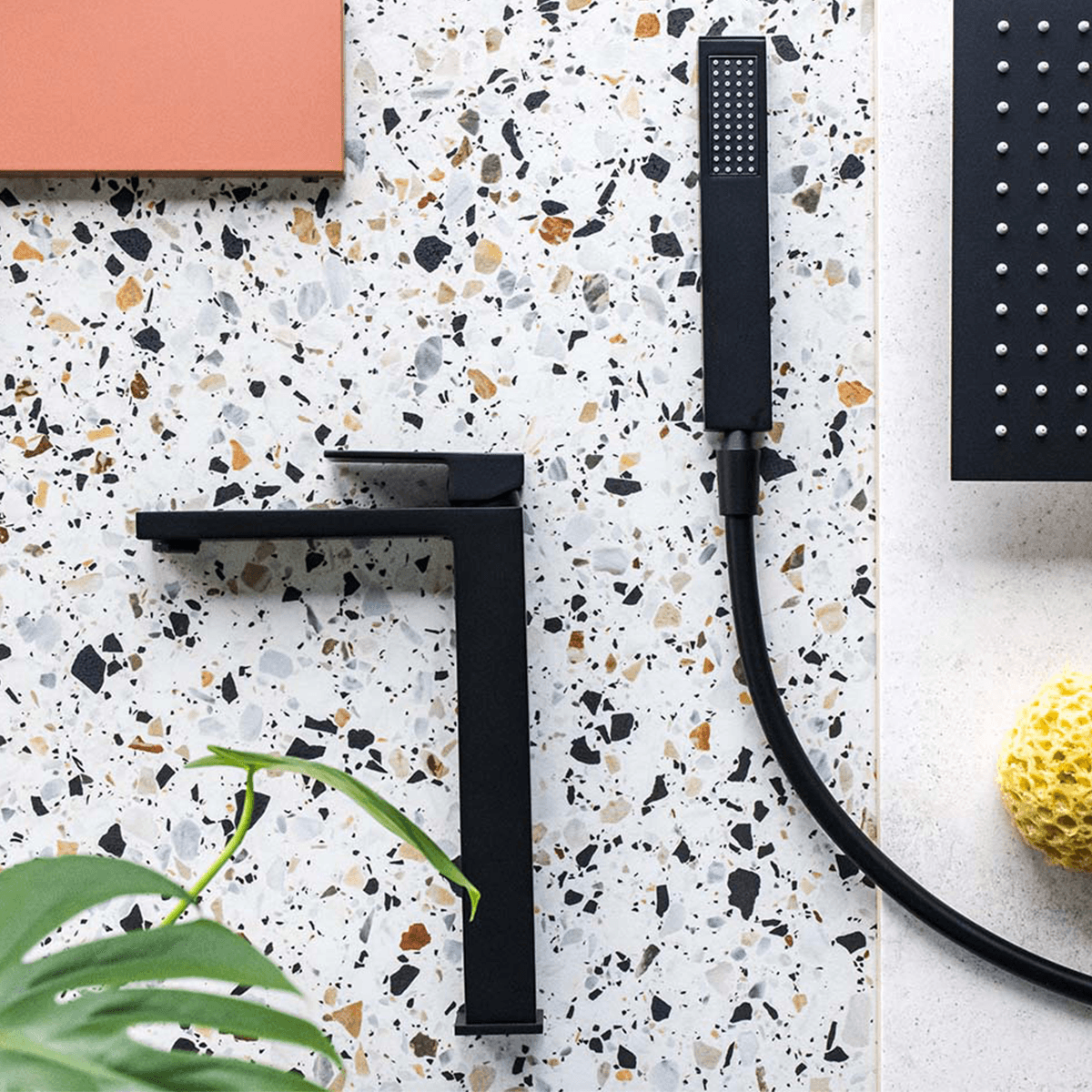 Bateria umywalkowa ANGO CMB3029BL wysoka Czarna