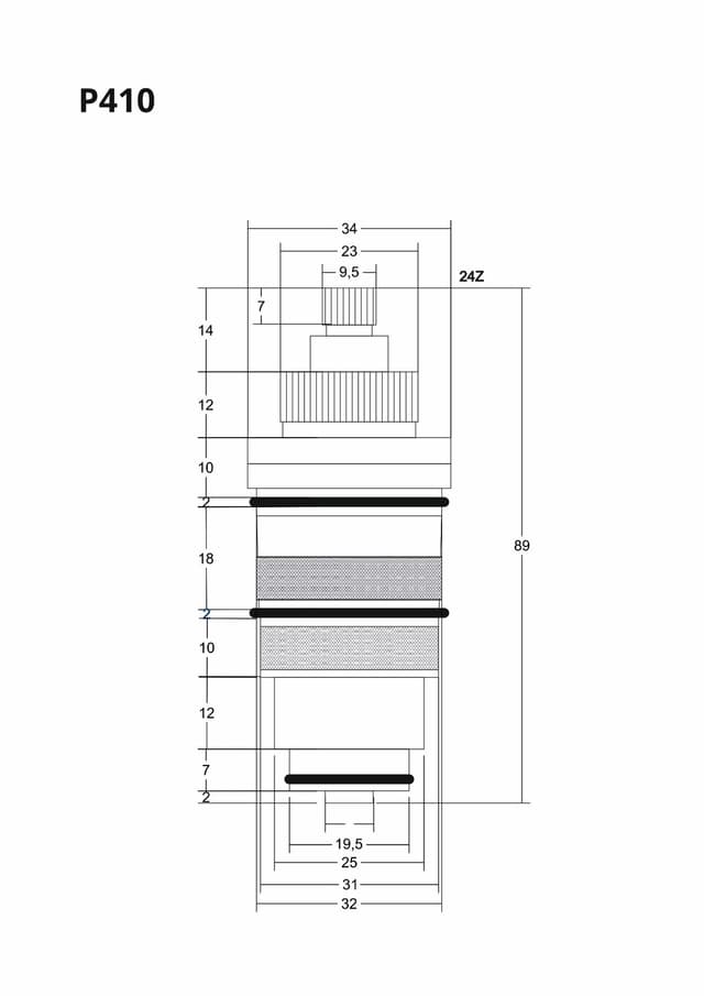 P410 - Głowica termostatyczna 89mm