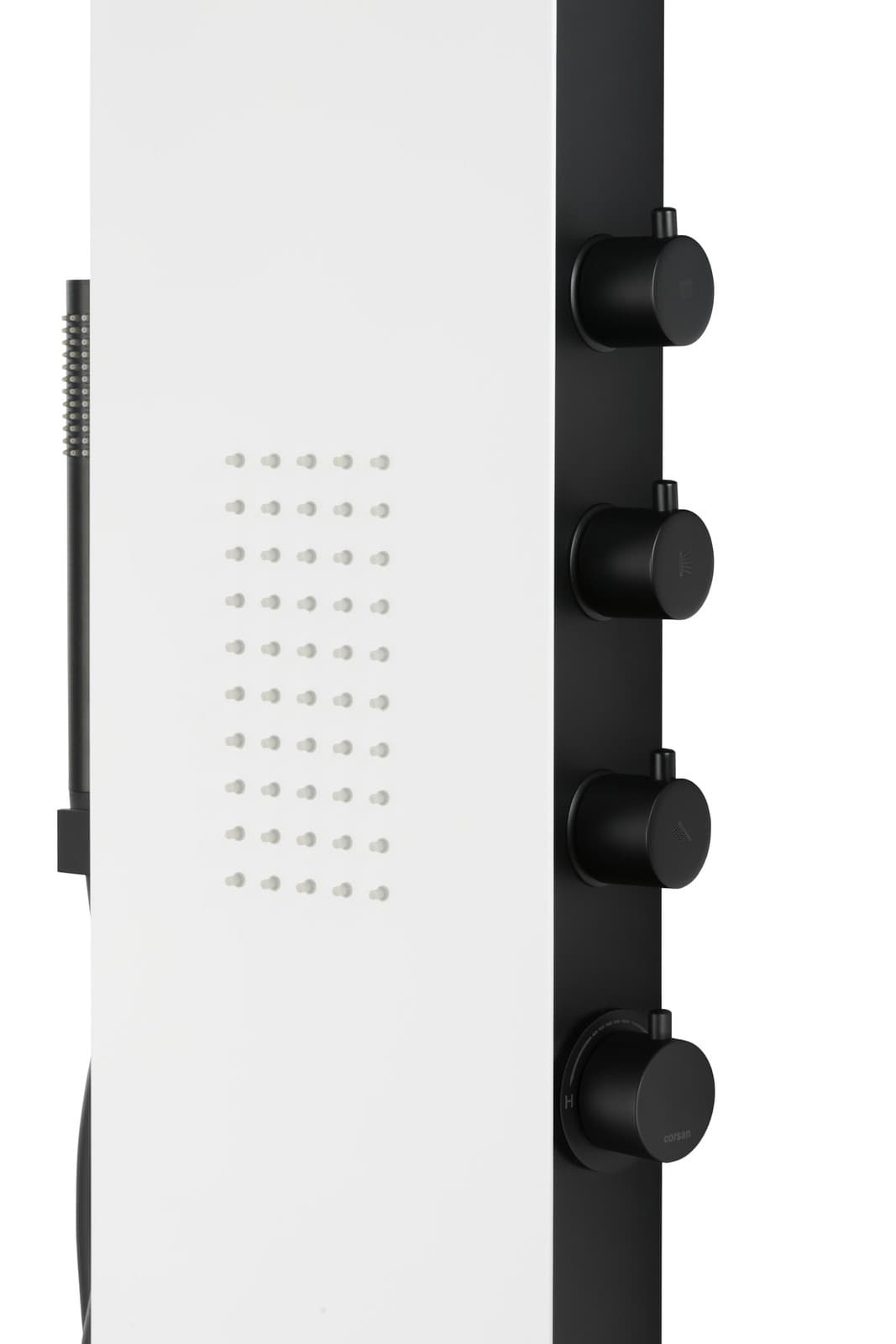 Panel prysznicowy Corsan DUO Mieszacz Biało-Czarny