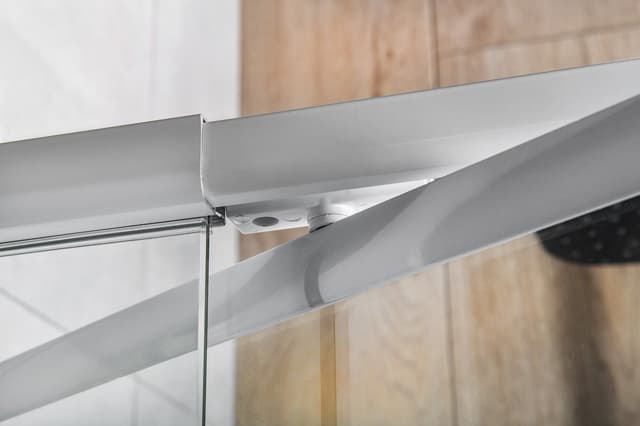 AMICO drzwi prysznicowe zawiasowe 740-820x1850mm, szkło bezramowe