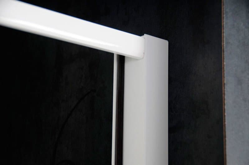 AMICO drzwi prysznicowe zawiasowe 740-820x1850mm, szkło bezramowe