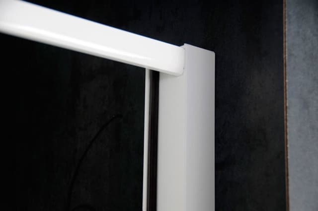 AMICO drzwi prysznicowe zawiasowe 740-820x1850mm, szkło bezramowe