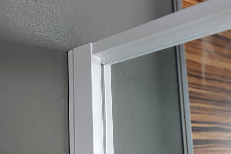 AMICO drzwi prysznicowe zawiasowe 740-820x1850mm, szkło bezramowe