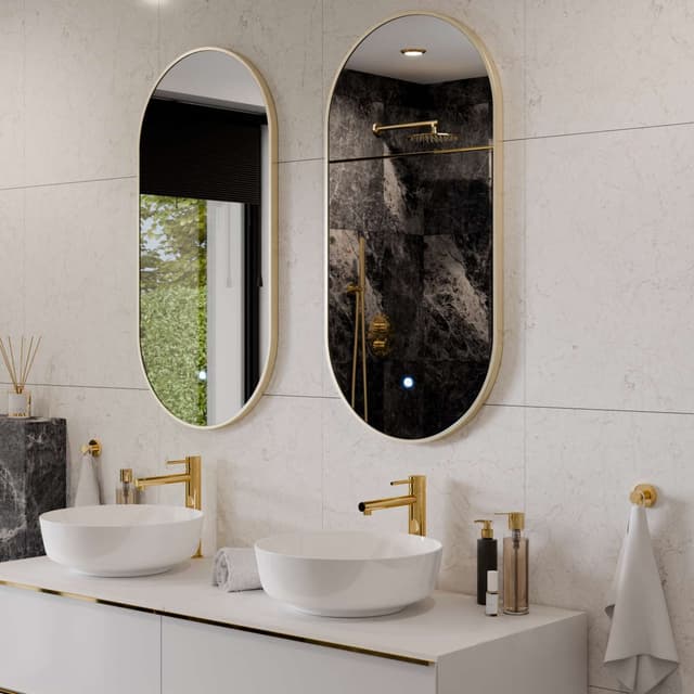 Bateria umywalkowa LUGO CMB7512GL wysoka złota