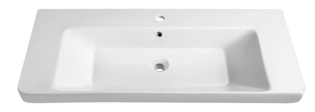 Umywalka meblowa THALIE 105, prostokątna biała 105x46cm