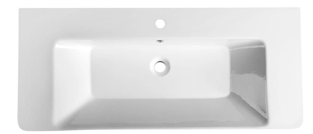 Umywalka meblowa THALIE 105, prostokątna biała 105x46cm