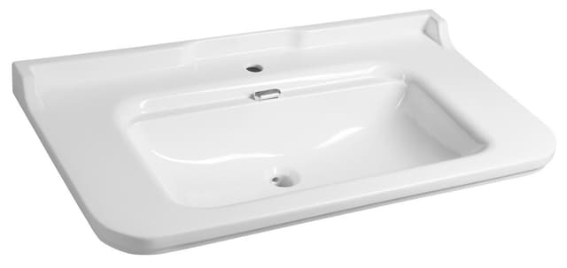 WALDORF umywalka ceramiczna retro 100x55cm, biały