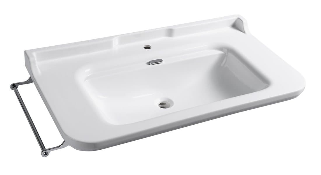 WALDORF umywalka ceramiczna retro 100x55cm, biały