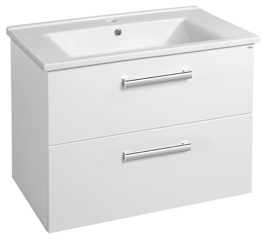 VEGA szafka umywalkowa 72x57,6x43,6 cm z 2 szufladami, biała
