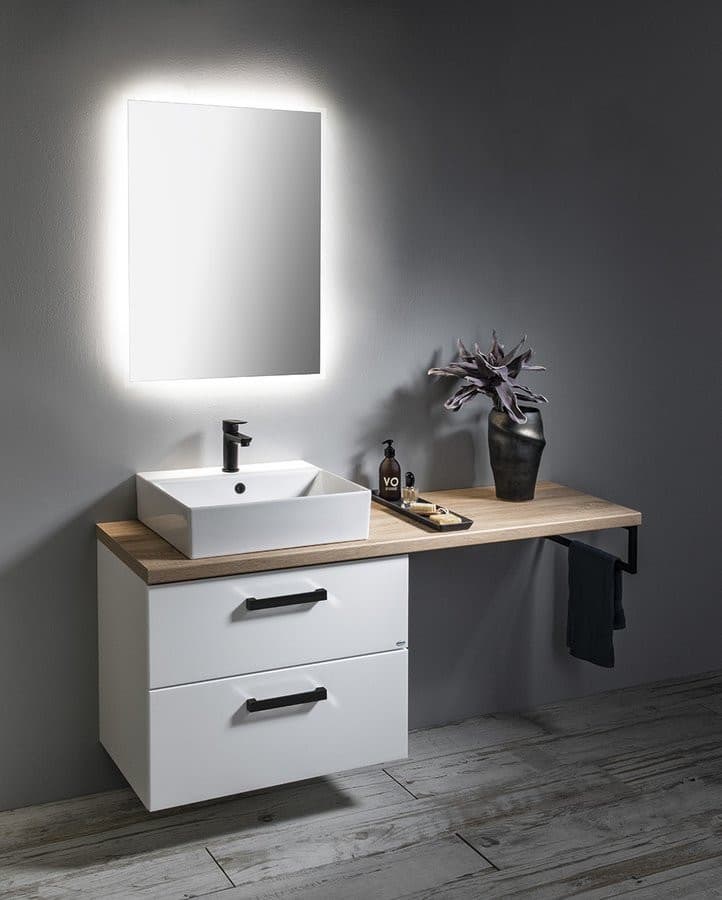 VEGA szafka umywalkowa 72x57,6x43,6 cm z 2 szufladami, biała